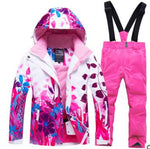 Kids Ski Suit Children Brands Windproof Waterproof Warm Girls Boys Snow Set Pants Winter Skiing Snowboarding Jacket Child Hooded
