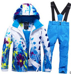 Kids Ski Suit Children Brands Windproof Waterproof Warm Girls Boys Snow Set Pants Winter Skiing Snowboarding Jacket Child Hooded