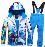 Kids Ski Suit Children Brands Windproof Waterproof Warm Girls Boys Snow Set Pants Winter Skiing Snowboarding Jacket Child Hooded