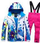 Kids Ski Suit Children Brands Windproof Waterproof Warm Girls Boys Snow Set Pants Winter Skiing Snowboarding Jacket Child Hooded