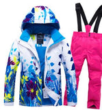 Kids Ski Suit Children Brands Windproof Waterproof Warm Girls Boys Snow Set Pants Winter Skiing Snowboarding Jacket Child Hooded
