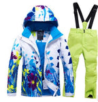 Kids Ski Suit Children Brands Windproof Waterproof Warm Girls Boys Snow Set Pants Winter Skiing Snowboarding Jacket Child Hooded