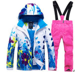 Kids Ski Suit Children Brands Windproof Waterproof Warm Girls Boys Snow Set Pants Winter Skiing Snowboarding Jacket Child Hooded