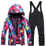High Quality Kids Ski Suit Super Warm Boys Girls Ski Jacket Pants Set Waterproof Snowboarding Jacket Winter Children Skiing Suit