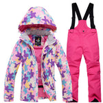 High Quality Kids Ski Suit Super Warm Boys Girls Ski Jacket Pants Set Waterproof Snowboarding Jacket Winter Children Skiing Suit
