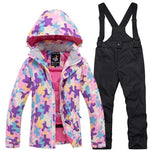 High Quality Kids Ski Suit Super Warm Boys Girls Ski Jacket Pants Set Waterproof Snowboarding Jacket Winter Children Skiing Suit