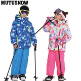 2019 Kids Ski Suit Children Brands Windproof Waterproof Warm Girls And Boys Snow Set Winter Skiing And Snowboarding Jacket Pants