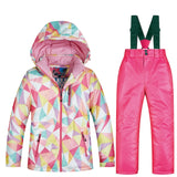 2019 Kids Ski Suit Children Brands Windproof Waterproof Warm Girls And Boys Snow Set Winter Skiing And Snowboarding Jacket Pants