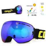 COPOZZ brand ski goggles double layers UV400 anti-fog big ski mask glasses skiing snow men women snowboard goggles GOG-201 Pro