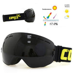 COPOZZ brand ski goggles double layers UV400 anti-fog big ski mask glasses skiing snow men women snowboard goggles GOG-201 Pro