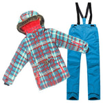 Detector Waterproof Ski Suit for Children Girls Warm Winter Set Kids Windproof Hoodie Snowboard Jacket and Pant Fur Snow Clothes