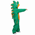 New Fashion Children Cartoon Ski Suit Splittable for Baby Thick Warm Wind-Resistant Waterproof One-Piece Ski Set Dinosaur
