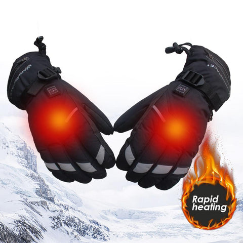 Ski Gloves Temperature 5 Speed Adjustment USB Hand Warmer Charging Heating Finger Heating Warm Safety Constant Warm Gloves