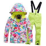 2020 Hot Sale Brand Boys/Girls Ski Suit Waterproof Pants+Jacket Set Winter Sports Thickened Clothes Children's Ski Suits
