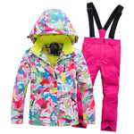 2020 Hot Sale Brand Boys/Girls Ski Suit Waterproof Pants+Jacket Set Winter Sports Thickened Clothes Children's Ski Suits