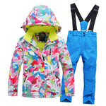 2020 Hot Sale Brand Boys/Girls Ski Suit Waterproof Pants+Jacket Set Winter Sports Thickened Clothes Children's Ski Suits