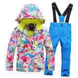 2020 Hot Sale Brand Boys/Girls Ski Suit Waterproof Pants+Jacket Set Winter Sports Thickened Clothes Children's Ski Suits