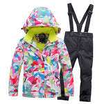 2020 Hot Sale Brand Boys/Girls Ski Suit Waterproof Pants+Jacket Set Winter Sports Thickened Clothes Children's Ski Suits