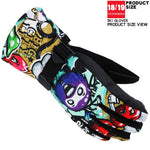 As Fish Winter -30 Thicken Ski Gloves Men Women Children Windproof Waterproof Adjustable Snowboard Climbing Snow Gloves