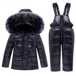New Winter Children Ski Suit Baby Boy Girl Clothing Set Warm Down Jacket Coat Snowsuit Kids Clothes Ski Overalls Overcoat