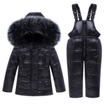 New Winter Children Ski Suit Baby Boy Girl Clothing Set Warm Down Jacket Coat Snowsuit Kids Clothes Ski Overalls Overcoat
