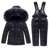 New Winter Children Ski Suit Baby Boy Girl Clothing Set Warm Down Jacket Coat Snowsuit Kids Clothes Ski Overalls Overcoat