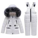 New Winter Children Ski Suit Baby Boy Girl Clothing Set Warm Down Jacket Coat Snowsuit Kids Clothes Ski Overalls Overcoat