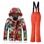 Winter Snow Suit for Kids Sets Skiing Jacket Boy Children Ski Suit Warm Snowboard Waterproof Windproof Skis Clothing