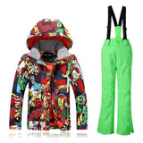 Winter Snow Suit for Kids Sets Skiing Jacket Boy Children Ski Suit Warm Snowboard Waterproof Windproof Skis Clothing