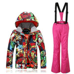 Winter Snow Suit for Kids Sets Skiing Jacket Boy Children Ski Suit Warm Snowboard Waterproof Windproof Skis Clothing