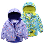 Outdoor Children BOY'S Girls Big Boy Waterproof Cotton Coat Raincoat Jacket Ski Suit Baby Coat Hooded Fleece Thick