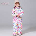 2019 New Kids Ski Suit For Girls Winter -30 temperature Children Windproof Waterproof Super Warm Snow Ski And Snowboard Clothes