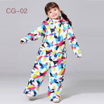 2019 New Kids Ski Suit For Girls Winter -30 temperature Children Windproof Waterproof Super Warm Snow Ski And Snowboard Clothes