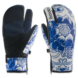 Brand New Winter Snowboard Gloves for Women Ski Gloves Windproof Waterproof Non-slip Skating Skiing Gloves Cotton Warm Mittens