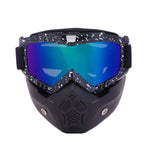 Reedocks Skiing Goggles Modular Mask Detachable Mouth Filter Men Women Ski Snowmobile Snowboard Goggles Snow Winter Ski Glasses