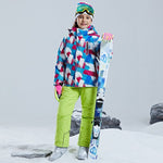 Boys Girls Kids Children Ski Suit Waterproof  Ski Jacket Snow Pants Thermal Boys Girls Winter Outdoor Hooded Clothes Costume Set