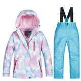 2019 New Kids Ski Suit Children Brands Windproof Waterproof Warm Girls Snow Set Winter Skiing And Snowboarding Jacket For Child