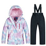 2019 New Kids Ski Suit Children Brands Windproof Waterproof Warm Girls Snow Set Winter Skiing And Snowboarding Jacket For Child