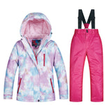 2019 New Kids Ski Suit Children Brands Windproof Waterproof Warm Girls Snow Set Winter Skiing And Snowboarding Jacket For Child