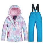 2019 New Kids Ski Suit Children Brands Windproof Waterproof Warm Girls Snow Set Winter Skiing And Snowboarding Jacket For Child