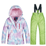 2019 New Kids Ski Suit Children Brands Windproof Waterproof Warm Girls Snow Set Winter Skiing And Snowboarding Jacket For Child