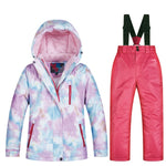 2019 New Kids Ski Suit Children Brands Windproof Waterproof Warm Girls Snow Set Winter Skiing And Snowboarding Jacket For Child