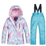 2019 New Kids Ski Suit Children Brands Windproof Waterproof Warm Girls Snow Set Winter Skiing And Snowboarding Jacket For Child